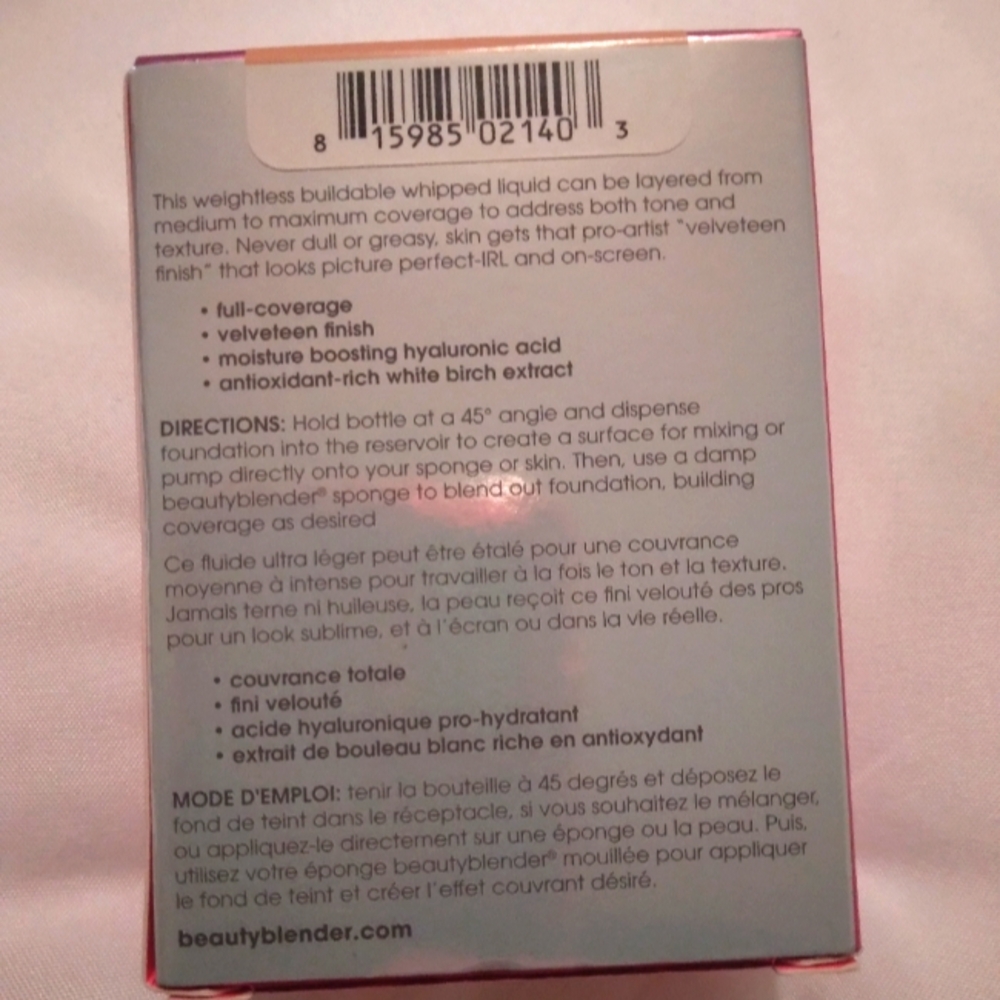 Beautyblender Bounce Liquid Whip Long Wear Foundation Blend 3.15 C - Picture 2 of 3